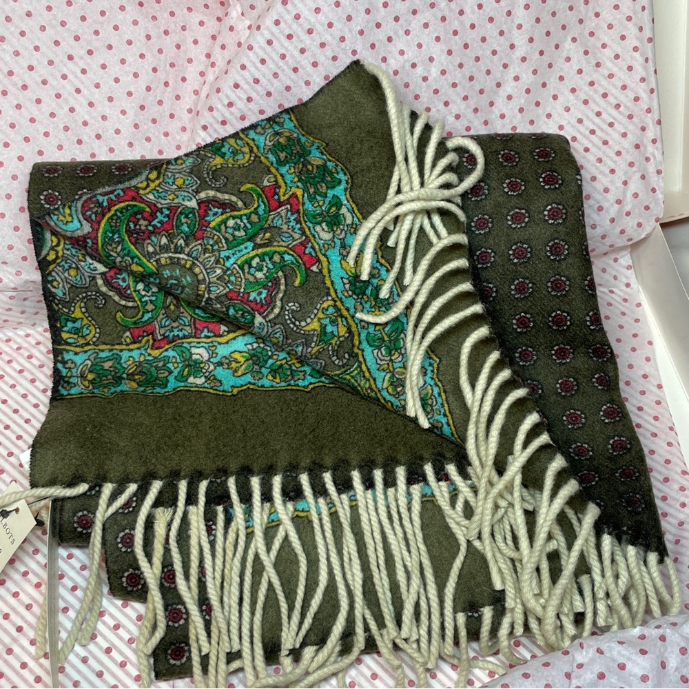Talbots cashmere scarf warm NWT brand new winter fall autumn reversible - Picture 6 of 8